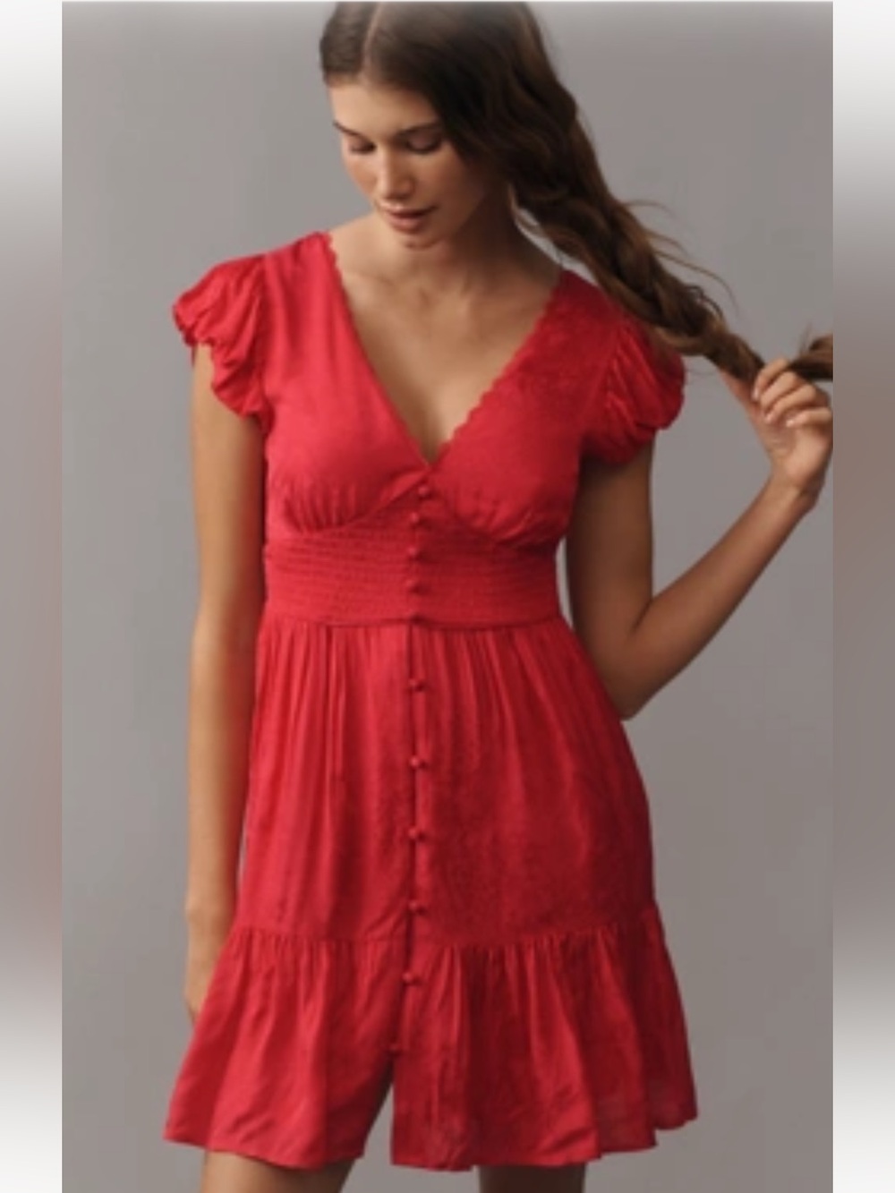 Anthropologie PEREGRINE SATIN MINI DRESS